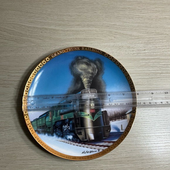 THE MAPLELEAF - GRAND TRUNK RAILROAD PLATE Limited Edition #209 Paul Adams - Picture 9 of 9